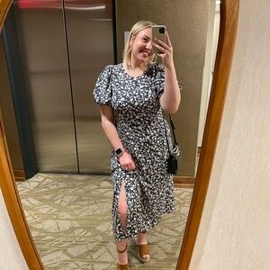 Floral Puff Sleeve Dress